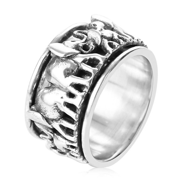 Elephant Spinner Ring (Size 10) - Picture 2 of 3